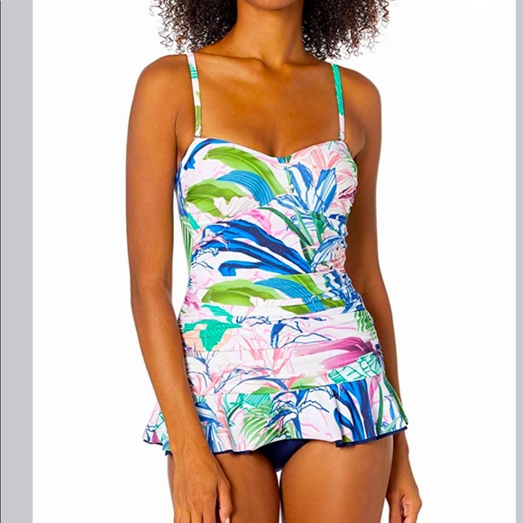 GOTTEX One piece Tropicana Bandeau Swimdress - Picture 3 of 11